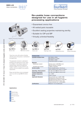 Re-usable hose connections designed for use in all hygienic