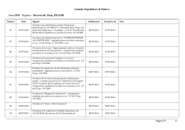 Decreti DIBS 2&deg; sem 2014 - Azienda Ospedaliera di Padova