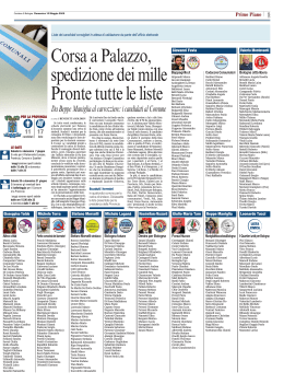 Guarda le liste/2 - Corriere di Bologna