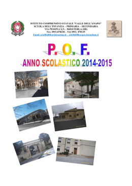 pof anno scolastico 2014 2015 - Istituto Comprensivo Statale Valle