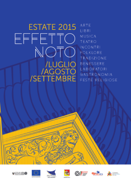 il programma - Comune di Noto
