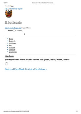Stasera al Fara Music Festival a Fara Sabina