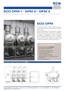 ECO DPM 1 - DPM 2 - DPM 3 serie ECO DPM - Eco