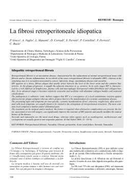 La fibrosi retroperitoneale idiopatica