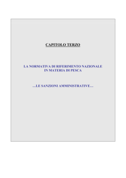 Normativa in materia di pesca