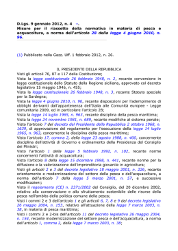 Decreto Legislativo 9 gennaio 2012, n.4