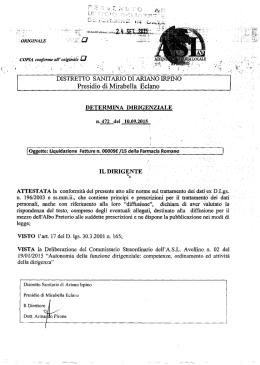 5647 24092015 DISTR ARIANO N 472 DEL 2015 LIQUIDAZIONE