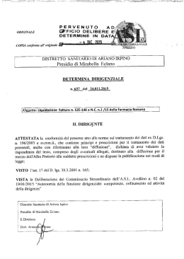 7302 04122015 DISTR ARIANO N 637 DEL 2015 LIQUIDAZIONE