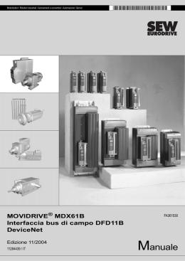 MOVIDRIVE&reg; MDX61B Interfaccia bus di campo - SEW