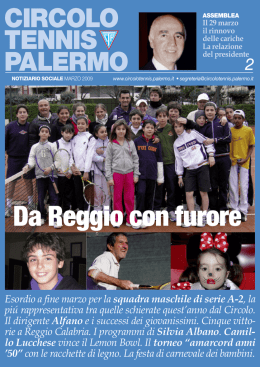 Mese di Marzo Anno 2009 - Circolo del Tennis Palermo
