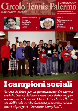 Mese di Dicembre Anno 2007 - Circolo del Tennis Palermo