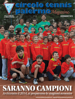 Mese di Dicembre Anno 2014 - Circolo del Tennis Palermo