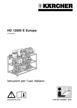 HD 12000 E Europa Istruzioni per l`uso Italiano