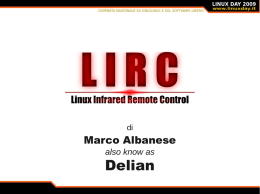 LIRC - Linux Infrared Remote Control (Marco Albanese)