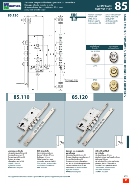 serrature per cilindro europeo / &630130`*-& $:-*/%&3 -0