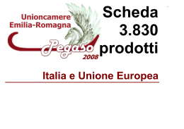 Italia e Unione Europea - Unioncamere Emilia