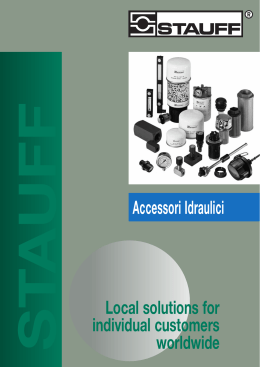 Local solutions for individual customers worldwide Accessori