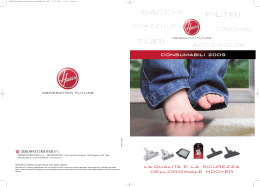 Scarica catalogo Consumabili Hoover in PDF