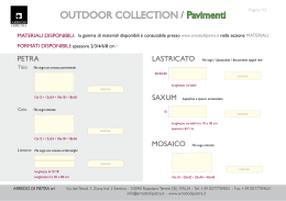OUTDOOR COLLECTION / Pavimenti