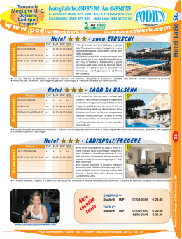 M0Ît`a ÎÀ“ÌÎ} Booking Italia Tel.: 0549 975 300
