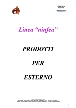 VERNICI ALL`ACQUA PRODOTTE