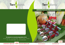 Manuale d`uso perJPH