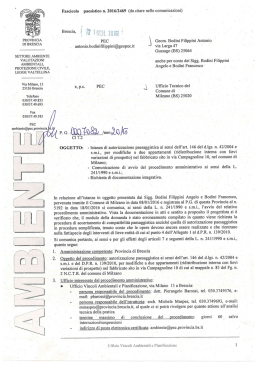 SETTORE AMBIENTE - Provincia di Brescia