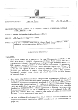 DETERMINAZIONE n. pigra! DEL