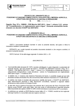 D.D.P.F. 482/CSI del 09/12/2014.