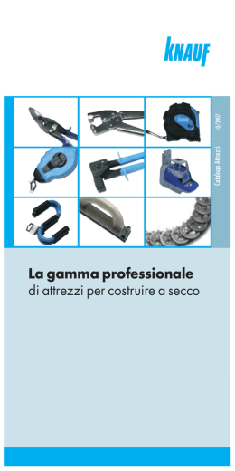 Depliant Attrezzi - Corri al riparo e con poco denaro ci