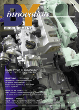 NUMERO SPECIALE &ldquo;BY INNOVATION DAY&rdquo; SPECIAL ISSUE &ldquo;BY