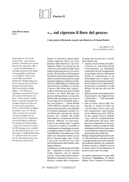 sul cipresso il fiore del pesco&raquo;.