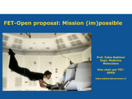 FET-Open proposal: Mission (im)possible