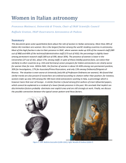 Women in Italian astronomy