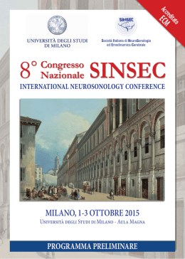 Congresso Milano 2015 SINSEC