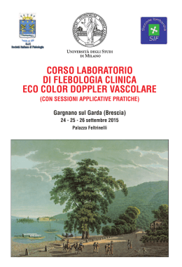 corso laboratorio di flebologia clinica eco color