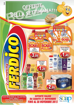 volantino dal 21 al 28 novembre 2015