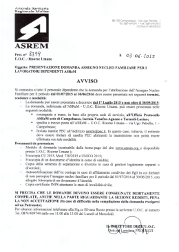 Tel. 0874/4091 - Fax 0874/40915 - Azienda Sanitaria Regionale del
