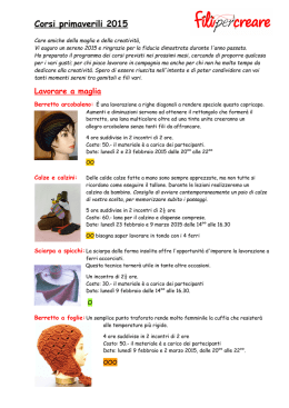 Corsi primaverili 2015
