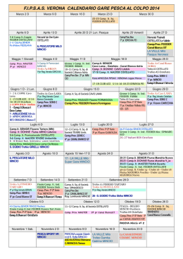 Regolamenti Pesca al Colpo 2014