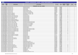 paraurti - modanature - locary - listino prezzi marzo 2013 paraurti fiat