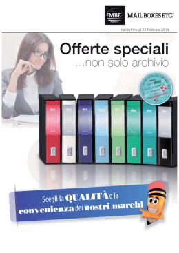 Offerte speciali