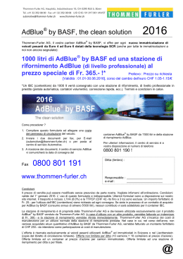 Fax 0800 801 191 - Thommen Furler AG