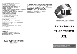 Convenzioni iscritti UIL