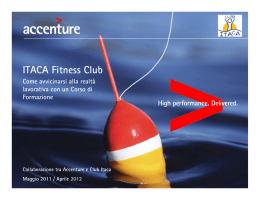 ITACA Fitness Club - Come avvicinarsi alla realtà