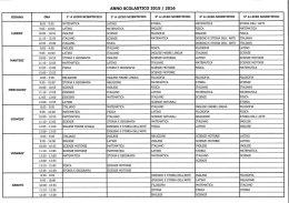 Orario scolastico - Liceo Sacro Monte