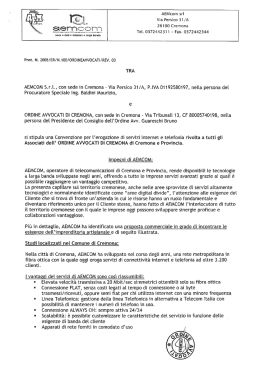 CONVENZIONE AEMCOM - Ordine Avvocati di Cremona