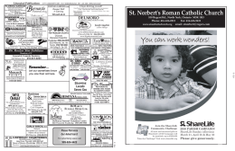 You can work wonders! - St. Norbert`s Roman Catholic Church