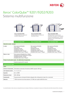 Xerox&reg; ColorQube&trade; 9201/9202/9203 Sistema multifunzione