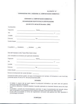 Scarica il modulo - Comune di Mendicino